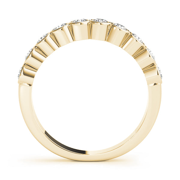 14K Yellow Gold Diamond Wedding Ring