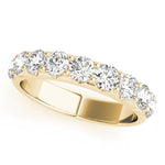 14K Yellow Gold 0.18 CT Diamond Wedding Band