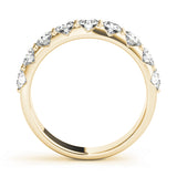 14K Yellow Gold 0.18 CT Diamond Wedding Band