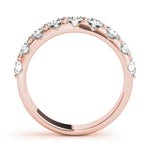 14K Rose Gold 0.18 CTW Diamond Wedding Band