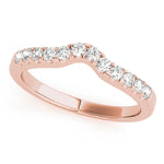 18K Rose Gold Diamond Wedding Ring
