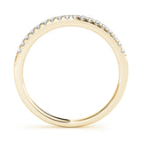 14K Yellow Gold 0.18ctw Diamond Wedding Band