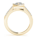 18K Yellow Gold Marquise Diamond Engagement Ring