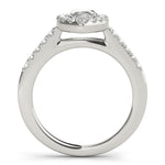 Marquise Diamond Halo Engagement Ring