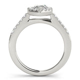 Marquise Diamond Halo Engagement Ring