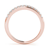 14K Rose Gold Multi-Diamond Wedding Ring