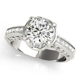 1.0 CT Round Diamond Single Row Ring