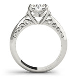 1.0 CT Round Diamond Single Row Ring