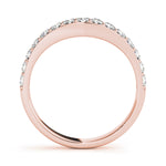 18K Rose Gold 1/2 ct Diamond Wedding Band