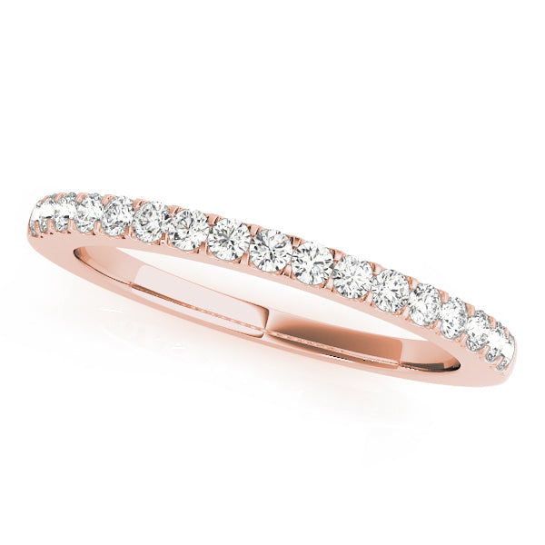 18K Rose Gold Diamond Wedding Ring