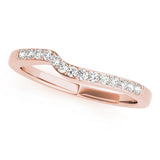 18K Rose Gold 14-Diamond Wedding Ring