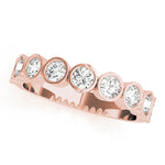 14K Rose Gold Multi-Stone Diamond Ring