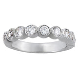 9-Diamond Round Wedding Ring
