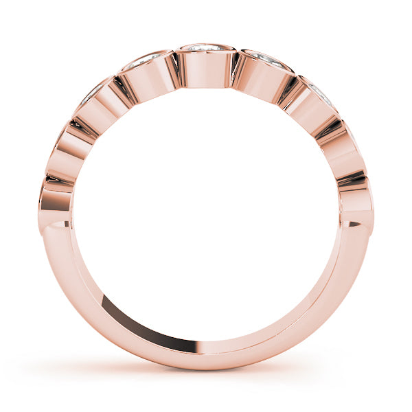 14K Rose Gold Multi-Stone Diamond Ring