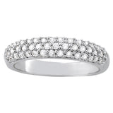 Round Diamond Pave Wedding Band
