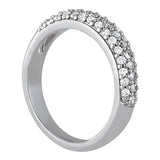 Round Diamond Pave Wedding Band
