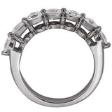 7-Stone Round Diamond Wedding Band