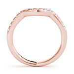 14K Rose Gold Diamond Wedding Ring