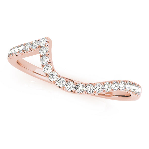 14K Rose Gold Diamond Wedding Ring