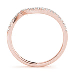 14K Rose Gold Diamond Wedding Ring