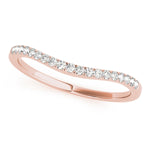 14K Rose Gold Diamond Wedding Ring