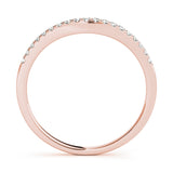 14K Rose Gold Diamond Wedding Ring