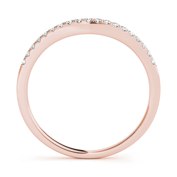 14K Rose Gold Diamond Wedding Ring