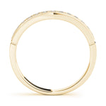 14K Yellow Gold 1/8 ct Diamond Wedding Band
