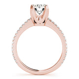 18K Rose Gold 1.25 ctw Diamond Engagement Ring