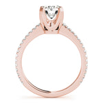 Rose Gold 0.75 ctw Round Diamond Engagement Ring
