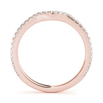 14K Rose Gold Diamond Wedding Ring