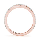 14K Rose Gold Diamond Wedding Ring