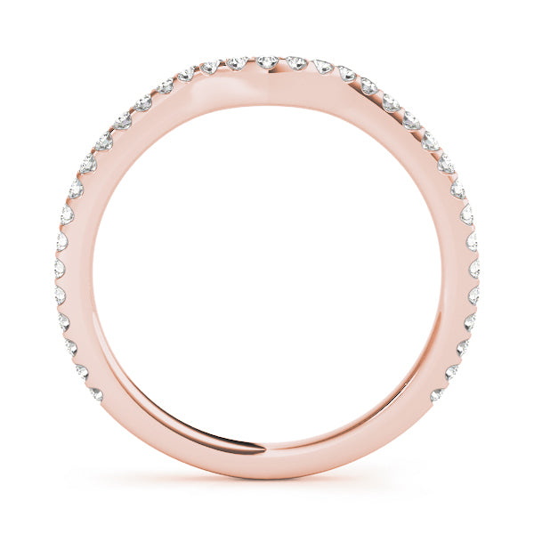14K Rose Gold Diamond Wedding Ring