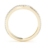 18K Yellow Gold 1/4 CT Diamond Wedding Band