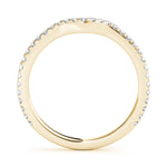 18K Yellow Gold 1/4 CT Diamond Wedding Band
