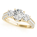14K Yellow Gold 1.32ctw Round Diamond Engagement Ring