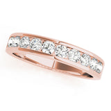 14K Rose Gold Diamond Wedding Ring