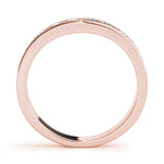 14K Rose Gold Diamond Wedding Ring