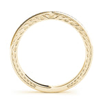 14K Yellow Gold Diamond Wedding Band Ring