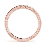 18K Rose Gold Diamond Wedding Ring