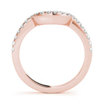 14K Rose Gold Diamond Wedding Ring