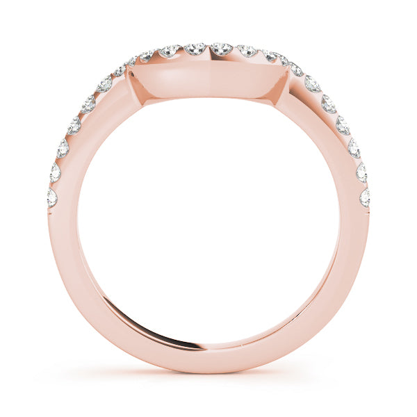 14K Rose Gold Diamond Wedding Ring