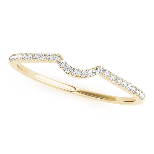 14K Yellow Gold 0.10ctw Diamond Wedding Band