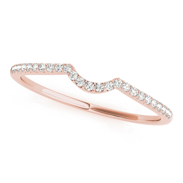 14K Rose Gold Diamond Wedding Ring