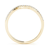 14K Yellow Gold 0.10ctw Diamond Wedding Band