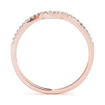 14K Rose Gold Diamond Wedding Ring