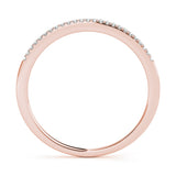 14K Rose Gold Diamond Wedding Ring