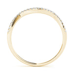 18K Yellow Gold Multi-Diamond Wedding Band
