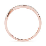 14K Rose Gold Diamond Wedding Ring