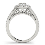 Round Diamond Halo Engagement Ring
